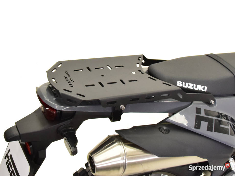 Czarna aluminiowa płyta na bagaż do Suzuki DRZ śląskie