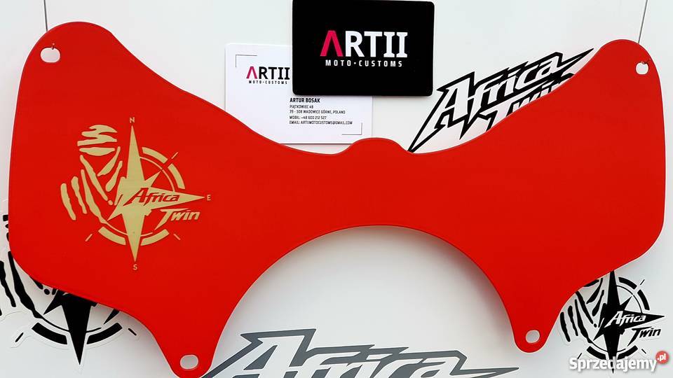 Forkshield METAL AfricaTwin ATS DGS DAK RED