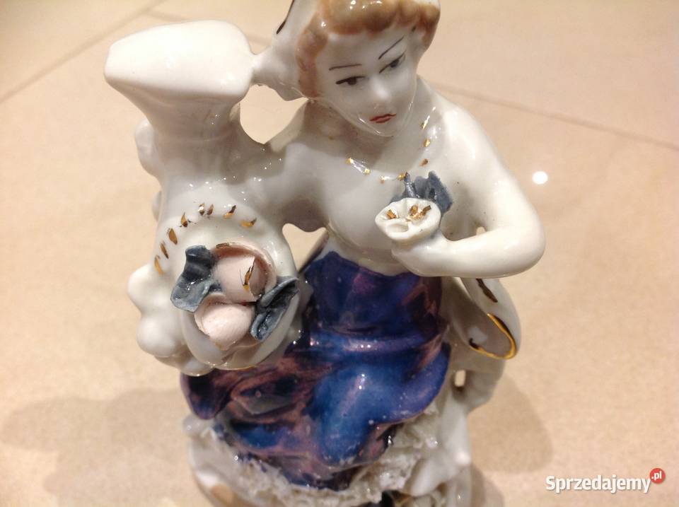 Figurka Porcelanowa STARA sygnowana Nowa Sól