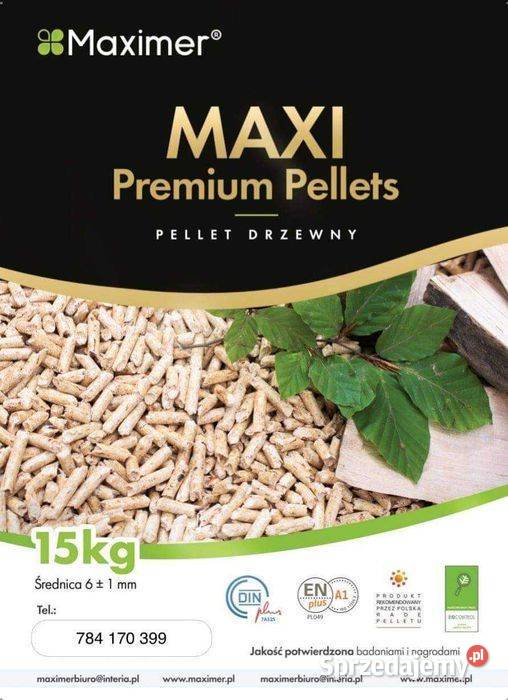 Pellet drzewny Maximer DIN A1 transport i Ożarów Mazowiecki sprzedam