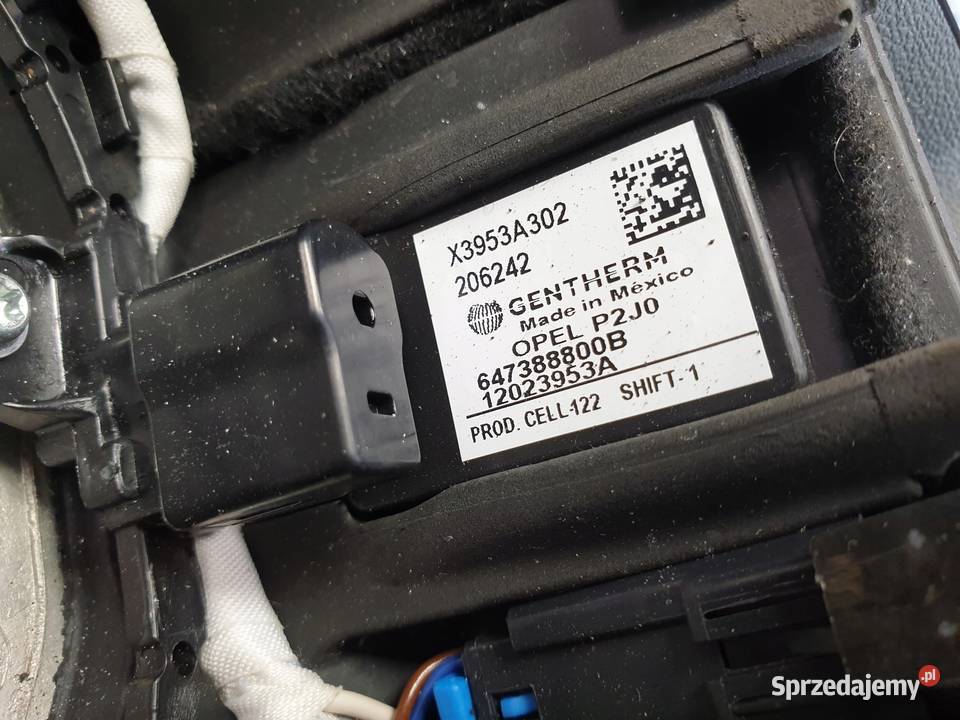 Opel Corsa F SKÓRZANA KIEROWNICA Multifunkcyjna Kierownice Rudka