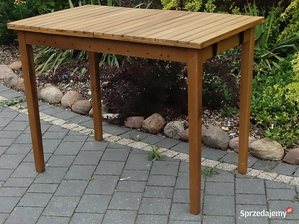 Solidny stół ogrodowy DREWNO FSC Składany 100x60 Biłgoraj