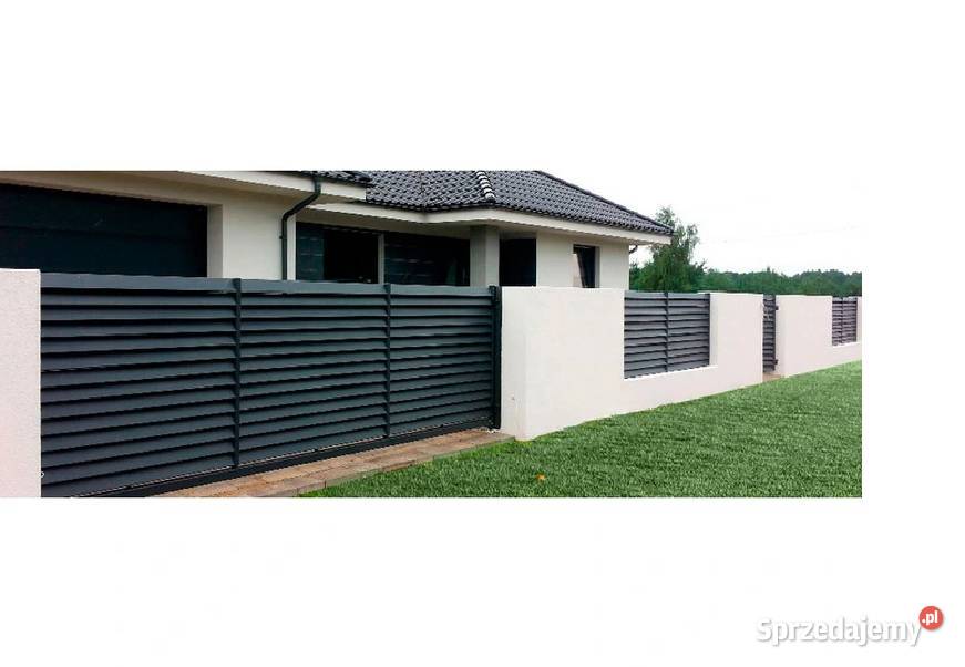 Elegancka Brama Przęsło Ogrodzenie Żaluzja NA wielkopolskie Golina
