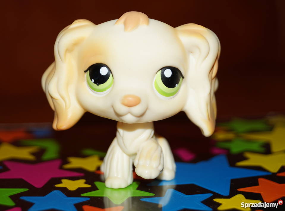 LPS Spaniel UNIKAT 347 Littlest Pet Shop zielone
