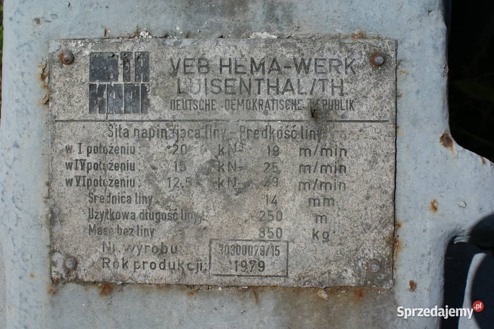 Elekrowciąg Wciągarka Suwnica Wciągnik linowy śląskie Gliwice