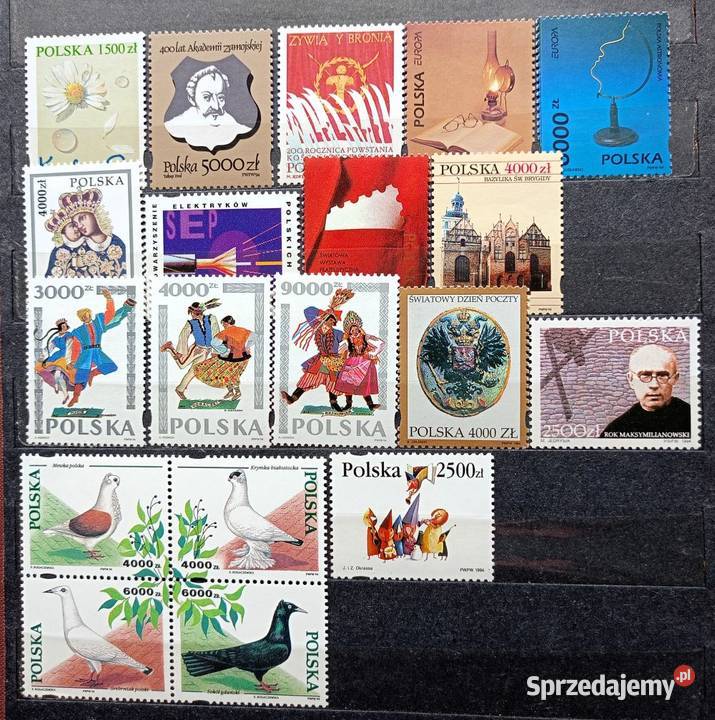 R Znaczki polskie rocznik 1994 czysty Leźnica Wielka-Osiedle
