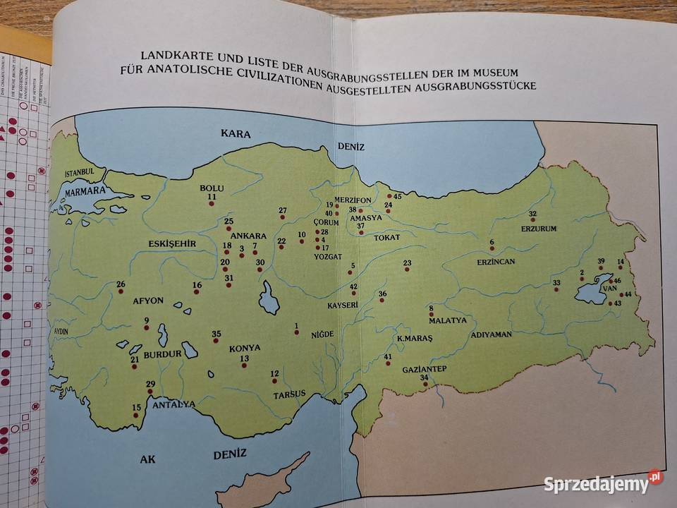 Turcja Museum fur Anatolische Civilisationen j Mapy i przewodniki Kraków sprzedam