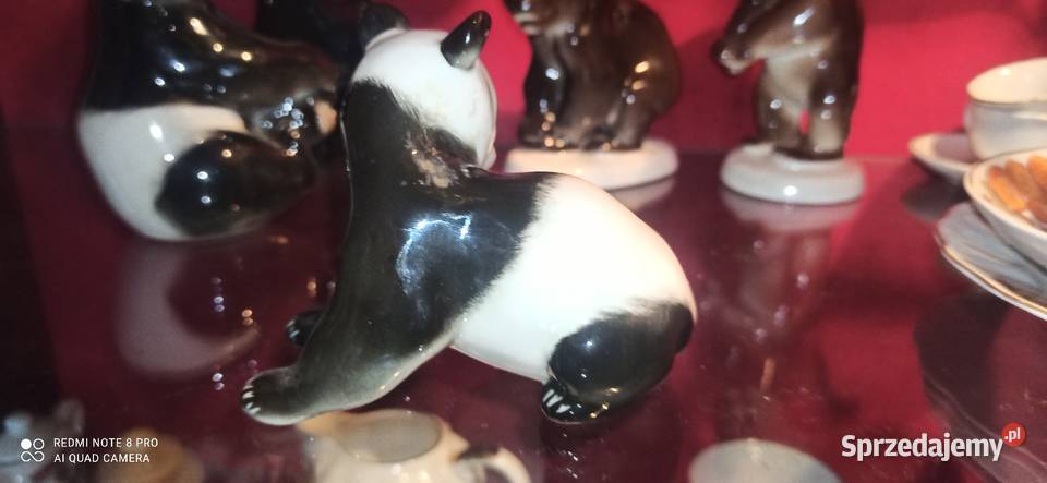 Figurka Panda Łomonosov Siedząca na 4 łapkach Gdańsk