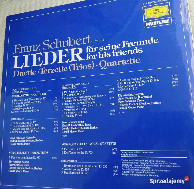 Franz Schubert Pieśni moich przyjaciół