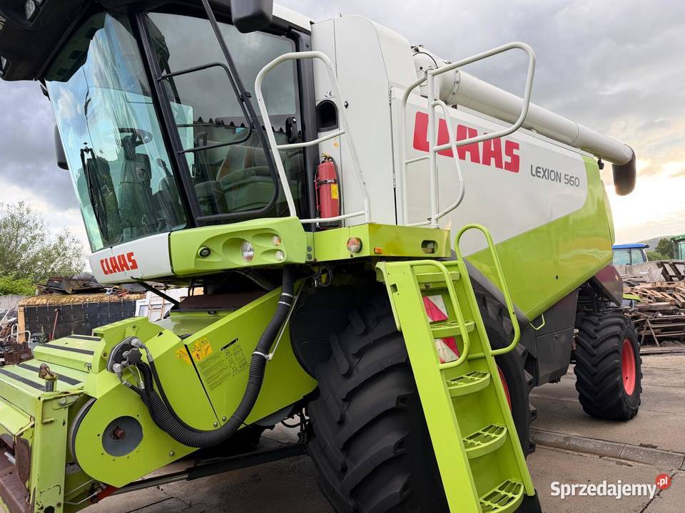 Kombajn zbożowy Claas Lexion 560 prod 2009 heder Nowa Ruda