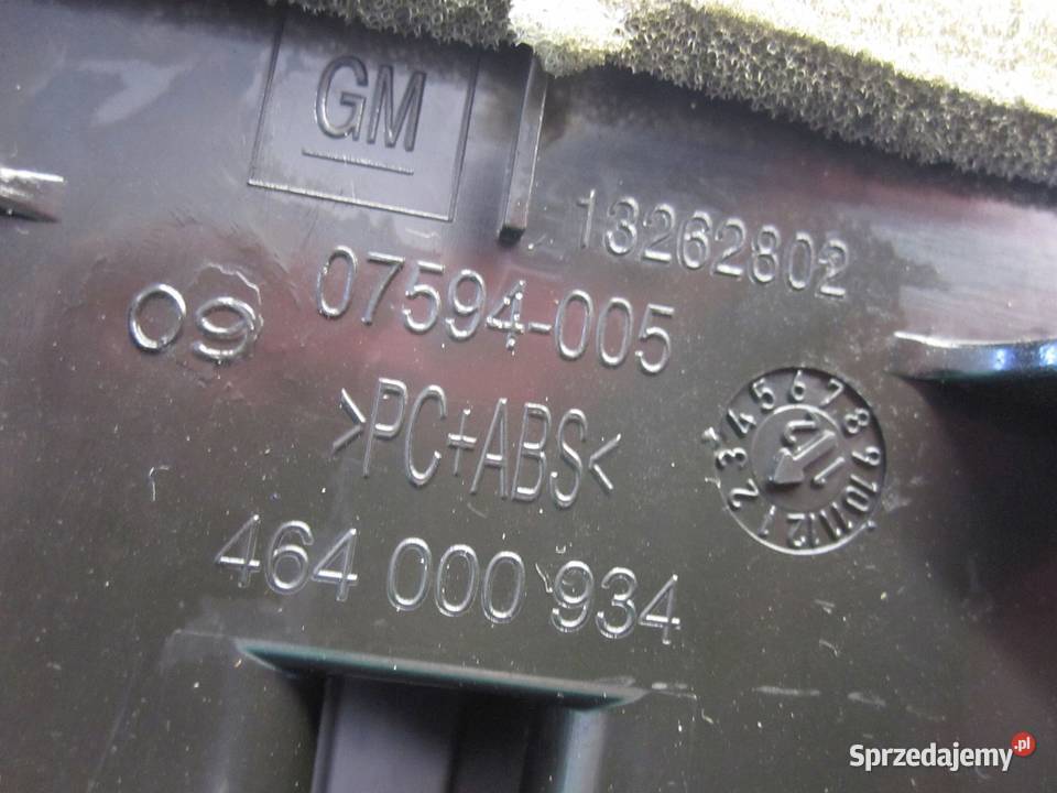 OPEL MERIVA B 12r kratka nawiewu środek 13262802 Kratki nawiewu Kielce