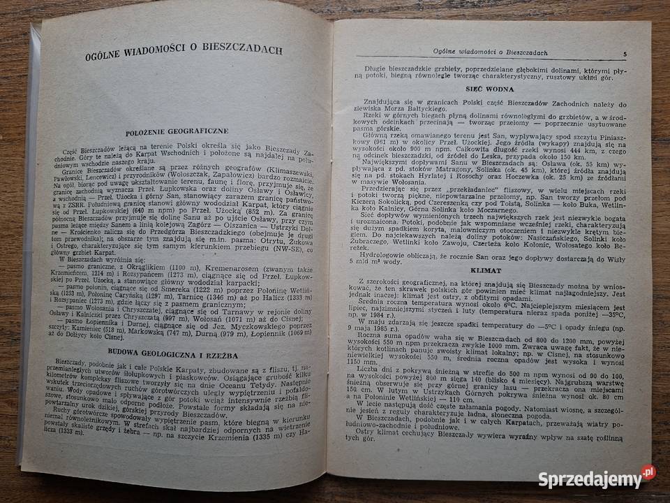 Bieszczady część południowa Maria Starakiewicz Mapy i przewodniki Kraków