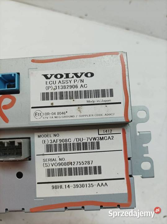 WYŚWIETLACZ ŁADNY 31382906AC Volvo XC 70 III Rok produkcji 2015 Liczniki i zegary