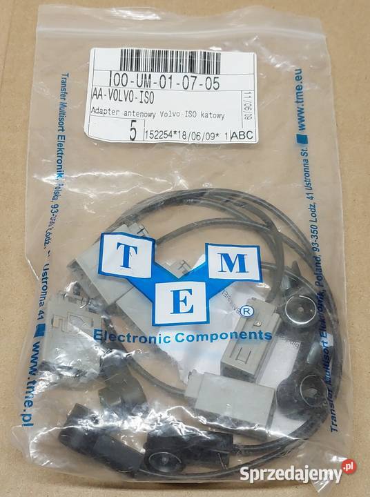 ADAPTER WTYK ANTENOWY VOLVO S40 V40 S60 S70 V70 osobowe Układ elektryczny Mielęcin sprzedam