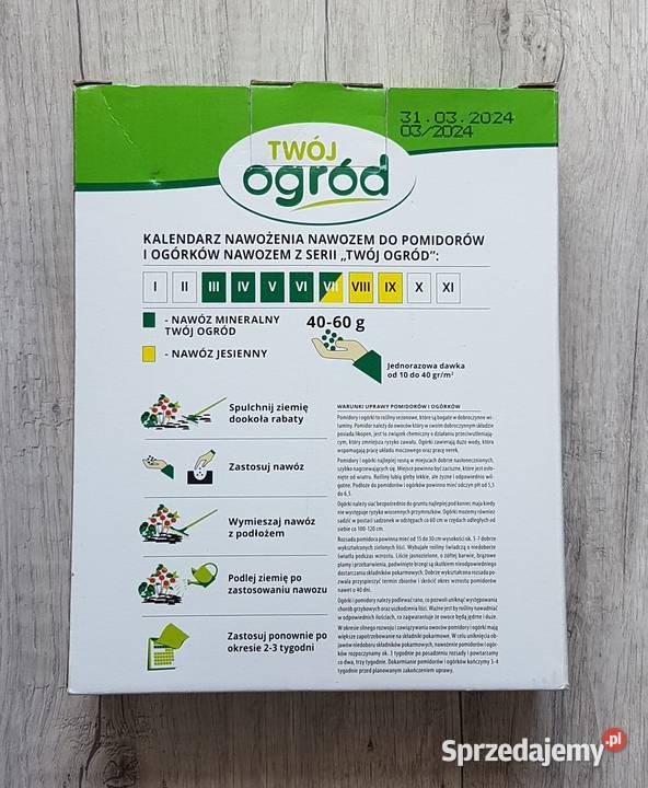 Nawóz do pomidorów ogórków papryki granulowany Chrzanów