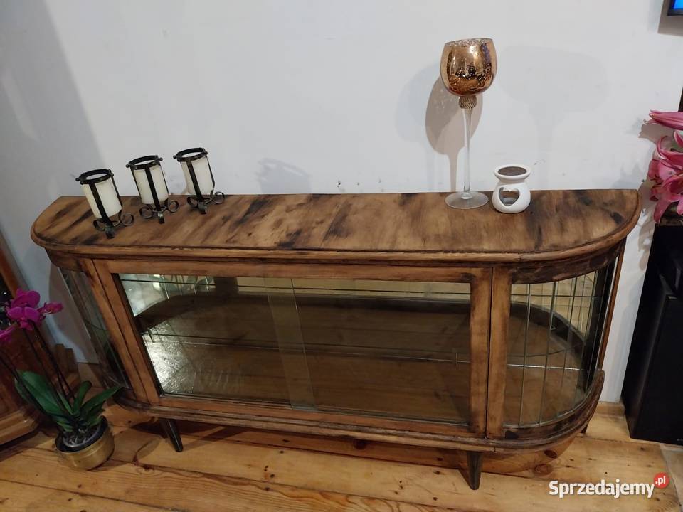 Komoda witryna retro vintage jamnik ciezka Gdańsk