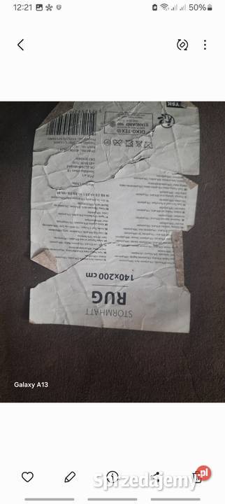 Dywan z włosem STORMHATT RUG 140x200 łódzkie Piotrków Trybunalski