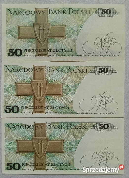 PRL banknot 50 NBP 1988 seria KH Karol warmińsko-mazurskie Ełk