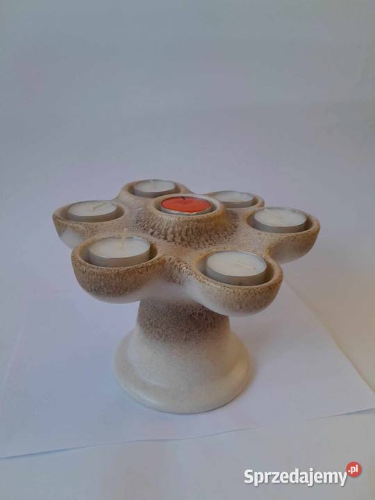 Ceramiczny świecznik Silberdistel Keramik Świeczniki Ząbkowice Śląskie