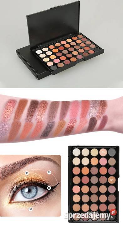 Zestaw cieni do powiek Paleta cieni 40 kolorów Unisex Płock