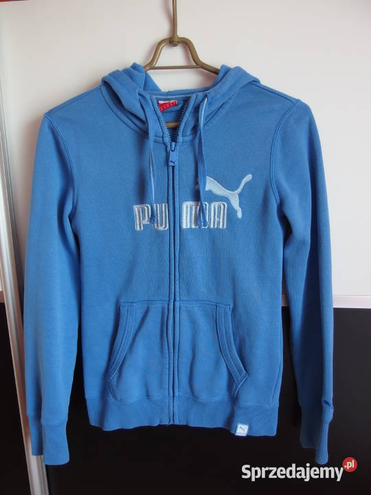 Niebieska bluza Puma Xs 34 kangurka kaptur z kujawsko-pomorskie Toruń