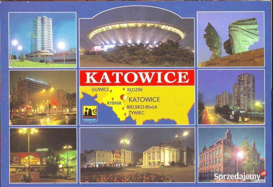 Kart Poczt Katowice widoki
