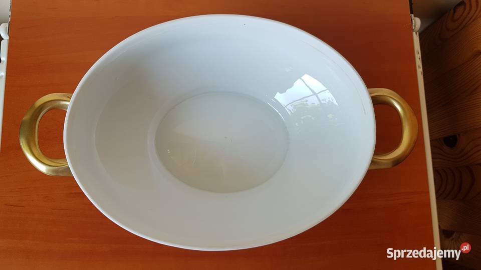 Porcelanowa waza OHME ze złoceniami stara Dąbrowa Górnicza