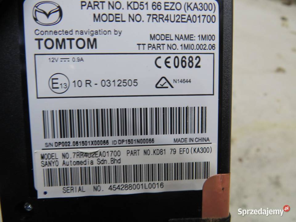 CZUYNIK KARTY SD NAVI MAZDA CX5 KD5166EZ0