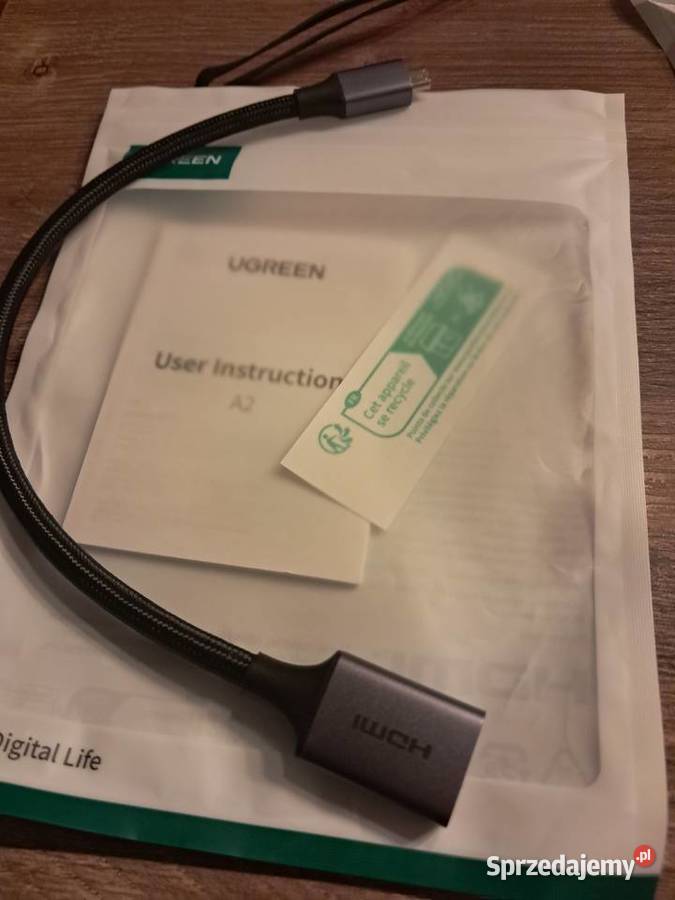 UGREEN Micro HDMI na HDMI Adapter 4K60Hz 3D Sandomierz sprzedam