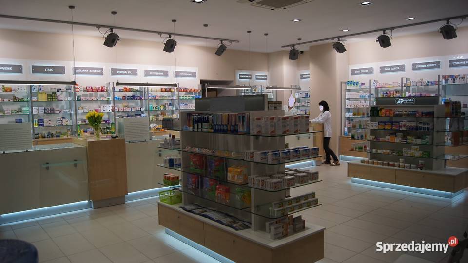 Meble regały apteczne do sklepu lubuskie Zielona Góra