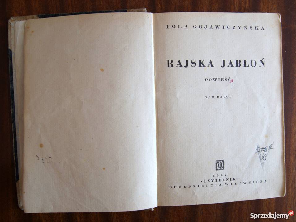 Pola Gojawiczyńska Rajska Jabłoń t II 1947 lubelskie Parczew