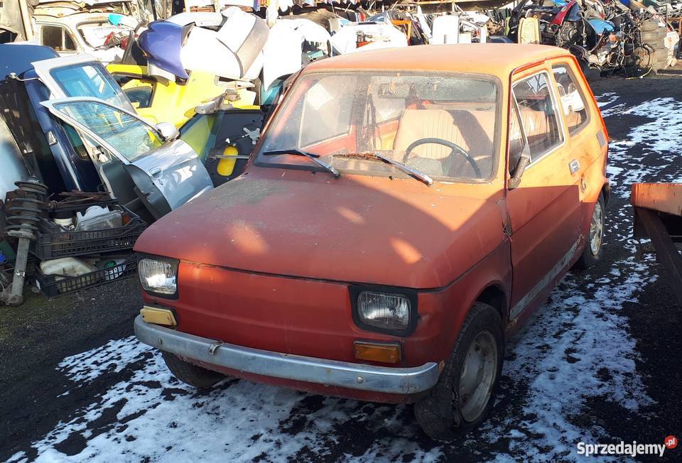 Fiat 126p 1977 żółta tapicerka Oryginał mazowieckie Celestynów sprzedam