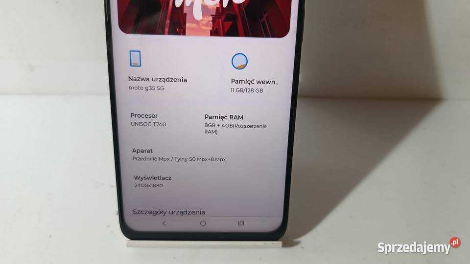 Smartfon MOTOROLA Moto G35 5G 8128GB Katowice
