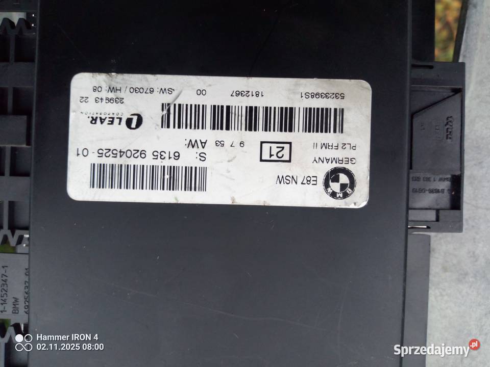 Zestaw startowy komfortu i inne BMW e87 n43 90 Barciany