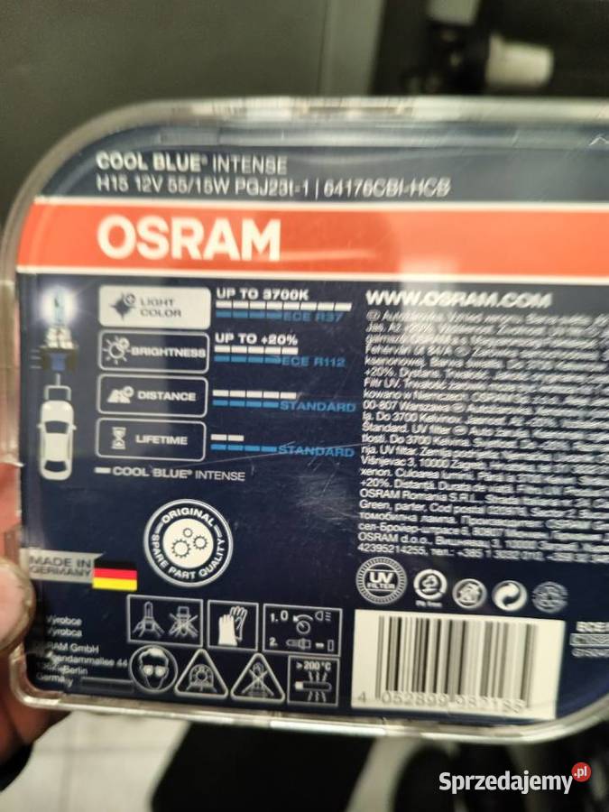 Żarówki samochodowe Osram h15 Piotrków Trybunalski sprzedam