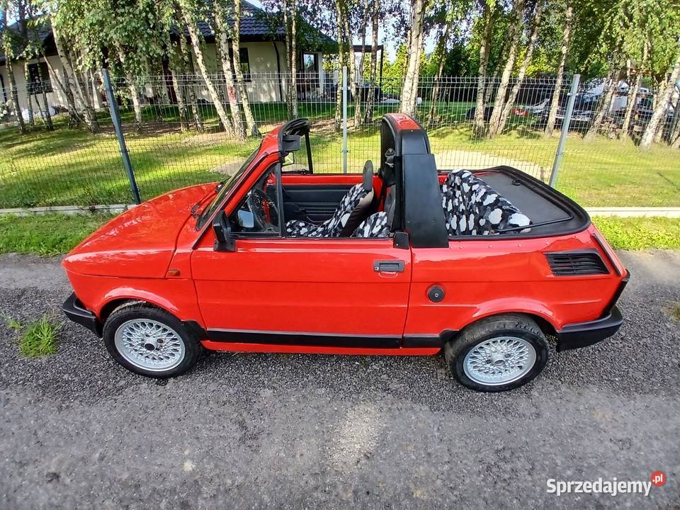 Fiat 126p bosmal cabrio z certyfikatem benzyna