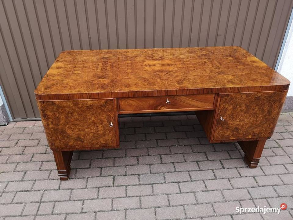Biurko ARTDECO Orzech Unikat Politura Stare Swarzędz