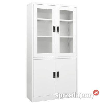 vidaXL Szafa biurowa biała 90x40x180 mazowieckie