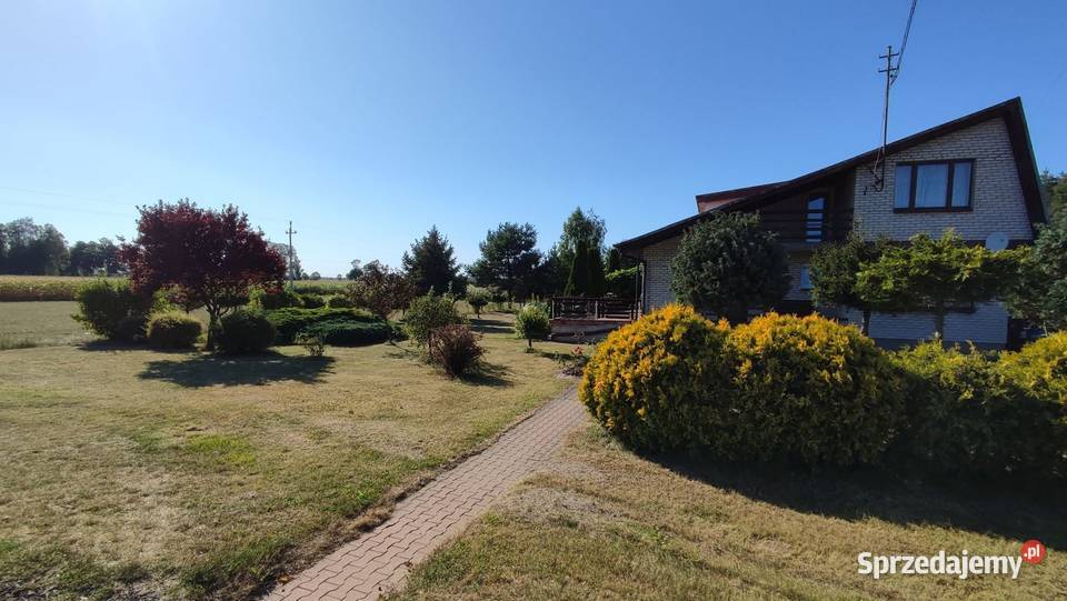 WYJĄTKOWY DOM Z ANTRESOLĄ POD LASEM PRZYBYŁÓW ogródek Nieruchomości wielkopolskie