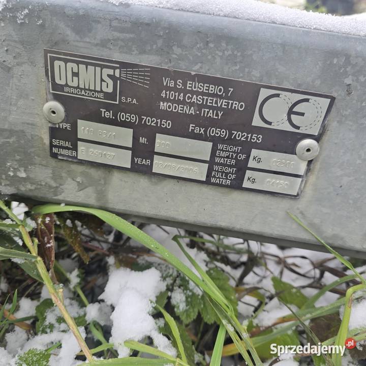 Deszczownice otmis Nysa sprzedam