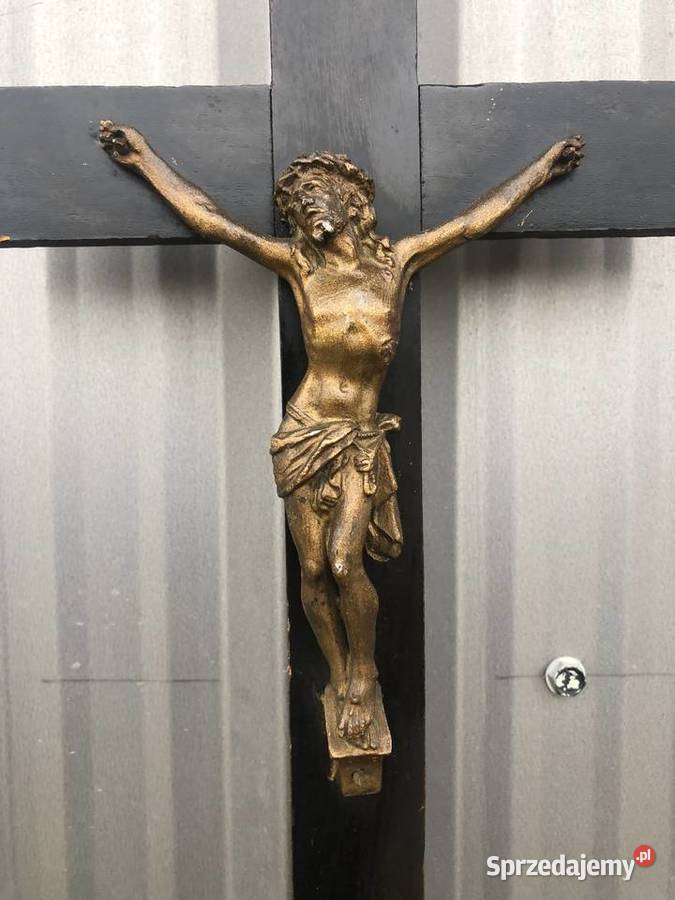 Czarny krzyż na ścianę krzyżyk łódzkie Łowicz sprzedam