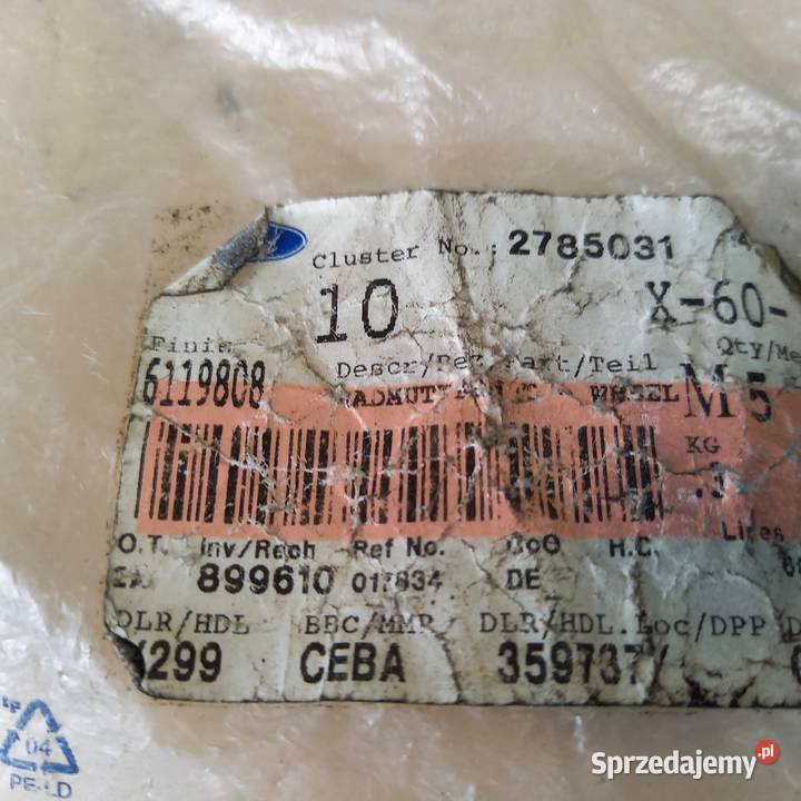 611980884VB1121AA Nakrętka koła LH Tr86 dostawcze sprzedam