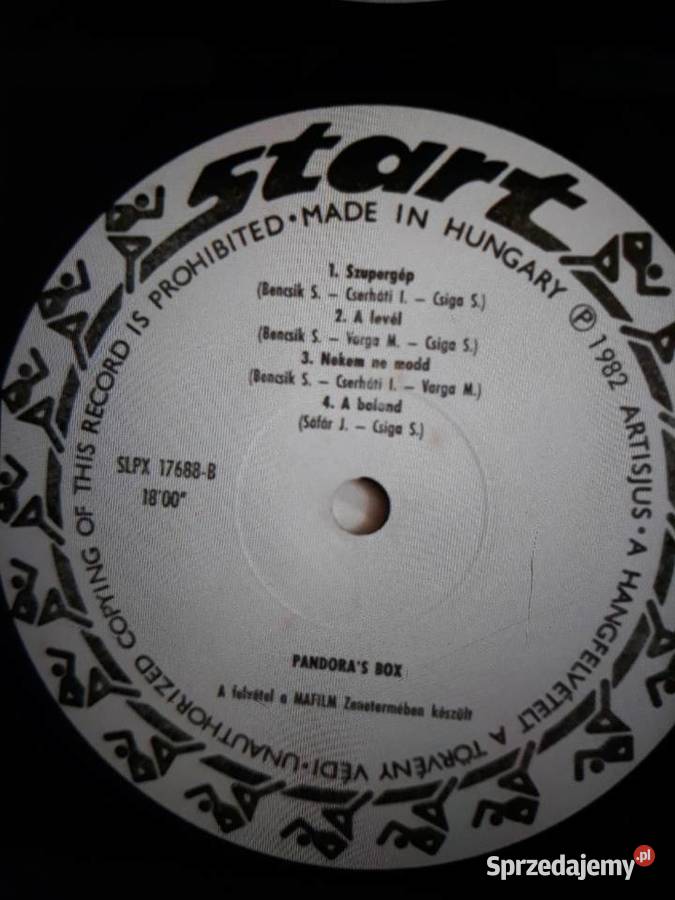 Archiwum węgierskiego rocka PANDORAS BOX Start Rzeszów