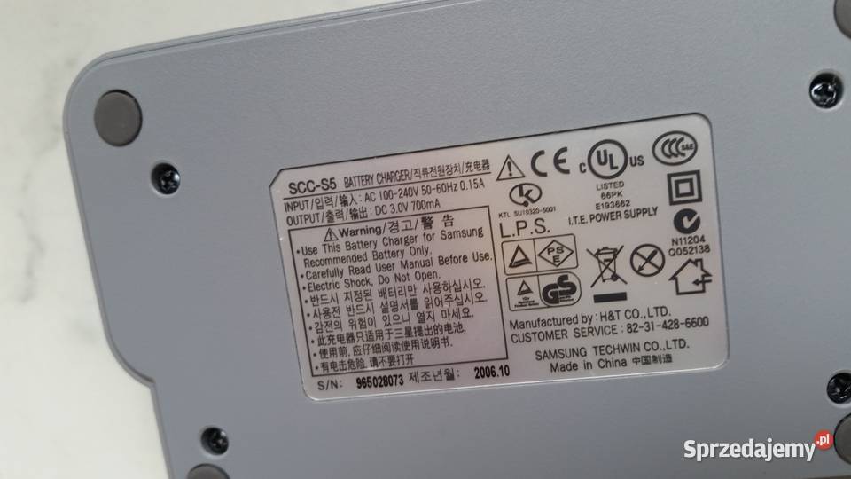 Stacja dokująca SAMSUNG SCCS5 BATTERY CHARGER Akcesoria Puławy
