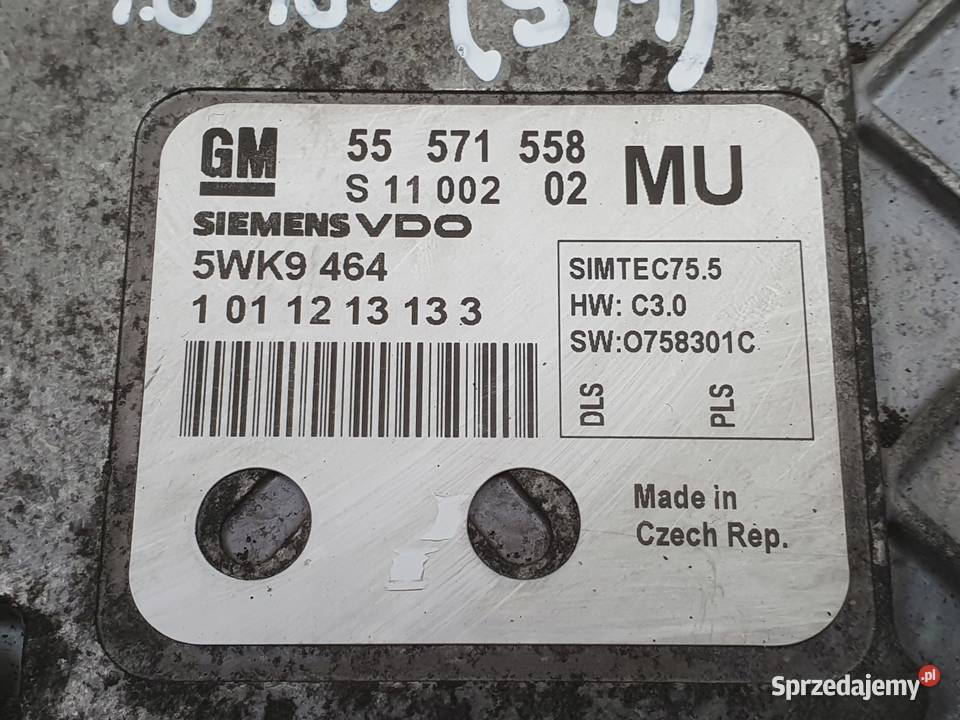 Opel Zafira B 16 16V STEROWNIK SILNIKA komputer Układ elektryczny, zapłon Rudka