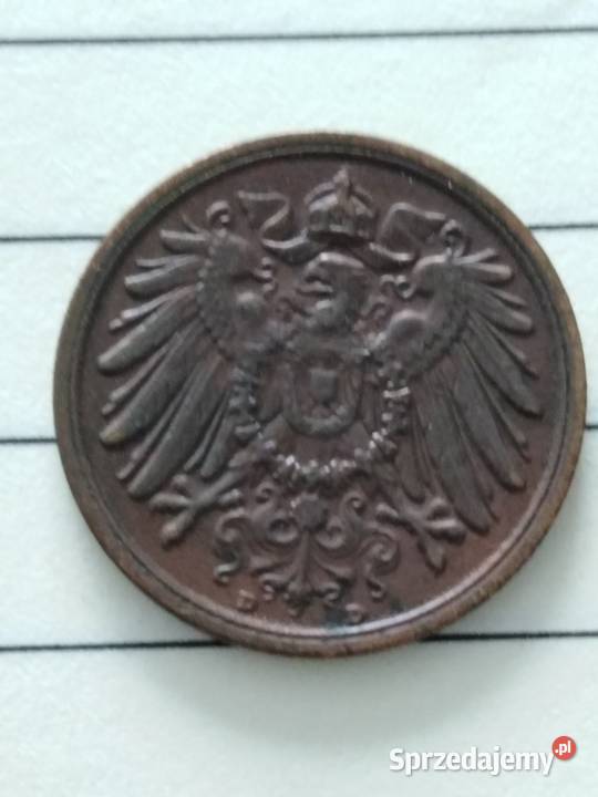 Moneta 2 pfenigi 1906 D Cesarstwo Niemieckie