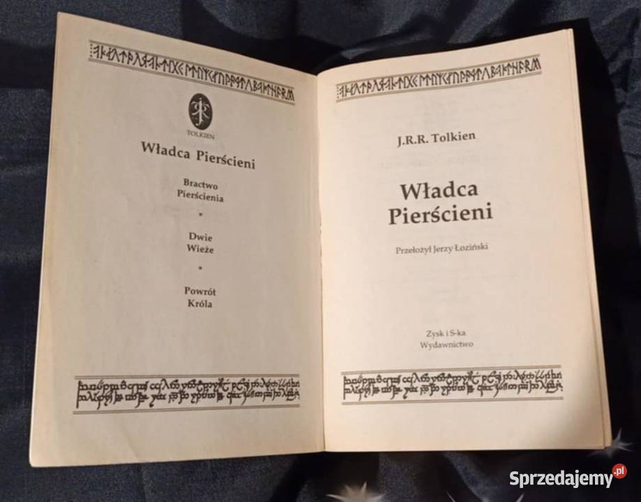 Władca pierścieni J R R Tolkien ISBN 8372981566 Poznań