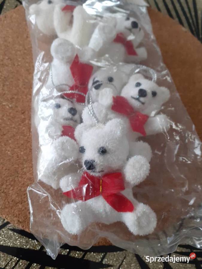 zawieszki białe misie 6 Dom i Ogród pomorskie Gdańsk sprzedam