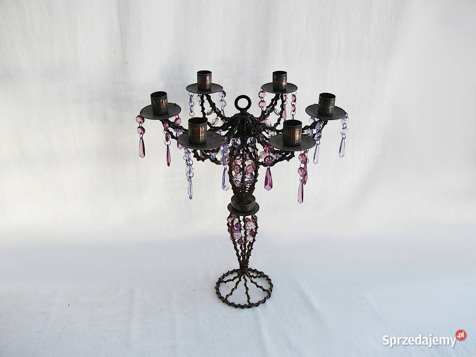 Świecznik kryształki sprzedam