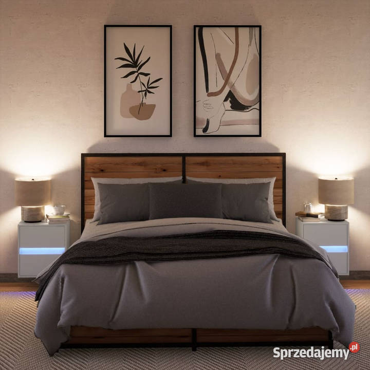 Wiszące szafki nocne z LED 2 białe WM3307962 mazowieckie